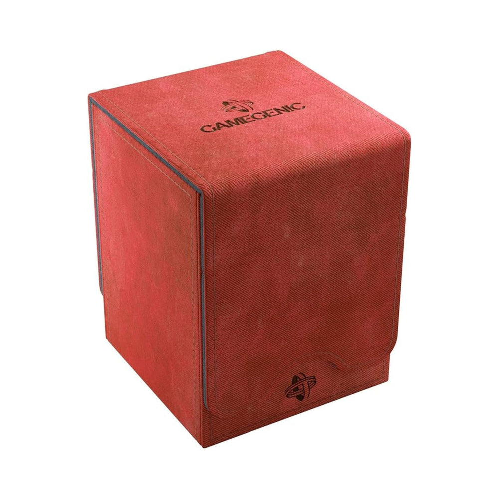 GameGenic Squire Convertible Deck Box 100 Plus Cards Red Trading Card Storage Case