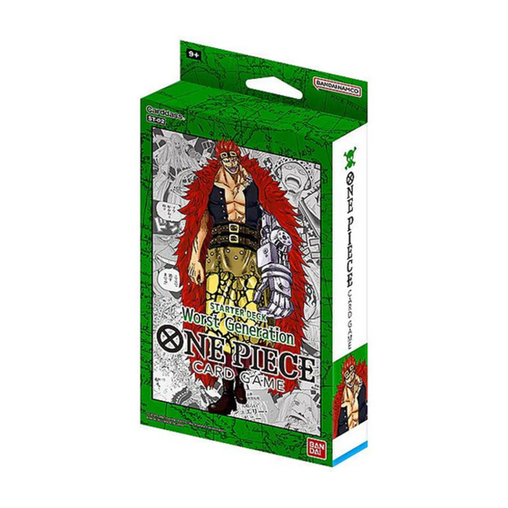 One Piece TCG ST-02 Starter Deck Worst Generation Trading Card Game Deck Set