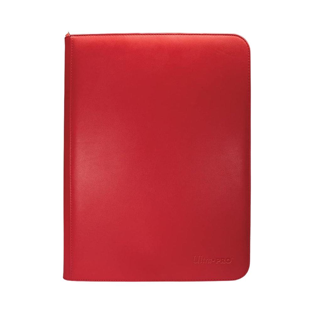 Ultra PRO Vivid Red Zippered PRO Binder 9 Pocket 360 Card Storage Album