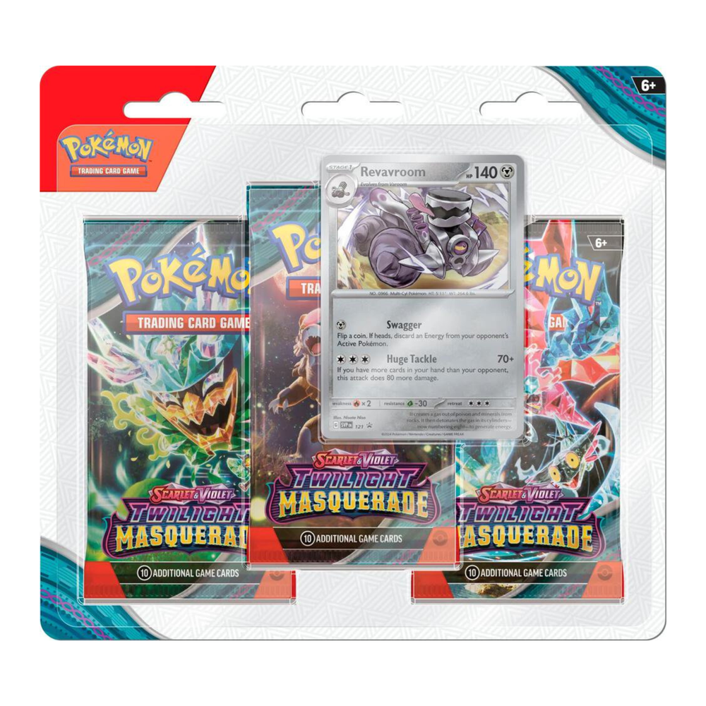 Pokemon TCG Scarlet and Violet Twilight Masquerade 3 Pack Blister