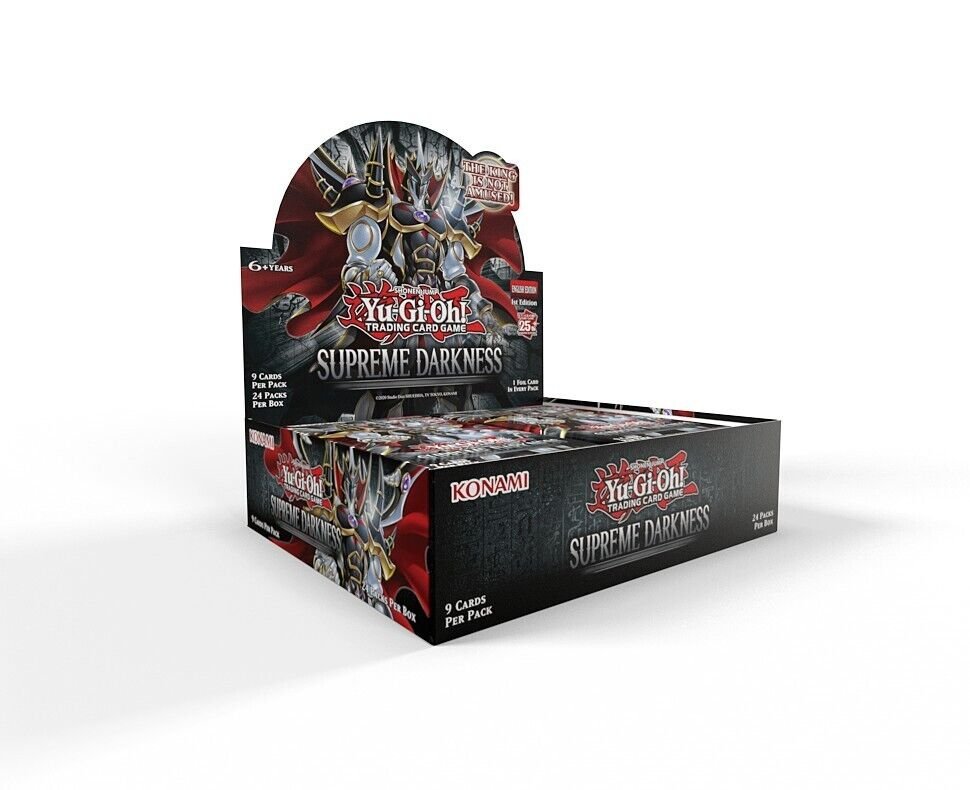 Yu-Gi-Oh Supreme Darkness Booster Box Konami 1st Edition Factory Sealed - 24 Packs ( 1 Box )