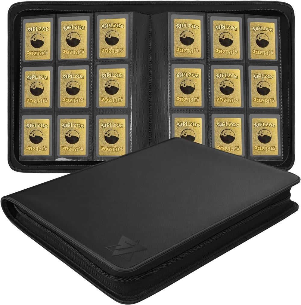 Top Loader Binder – 9-Pocket Card Holder (Black) | Holds 324 Cards