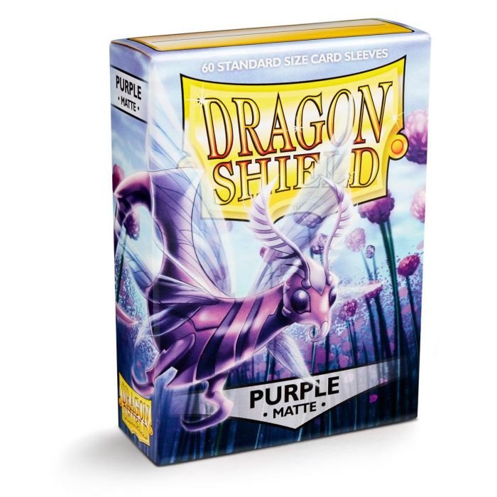 Dragon Shield Standard Size Card Sleeves Matte Purple 60ct