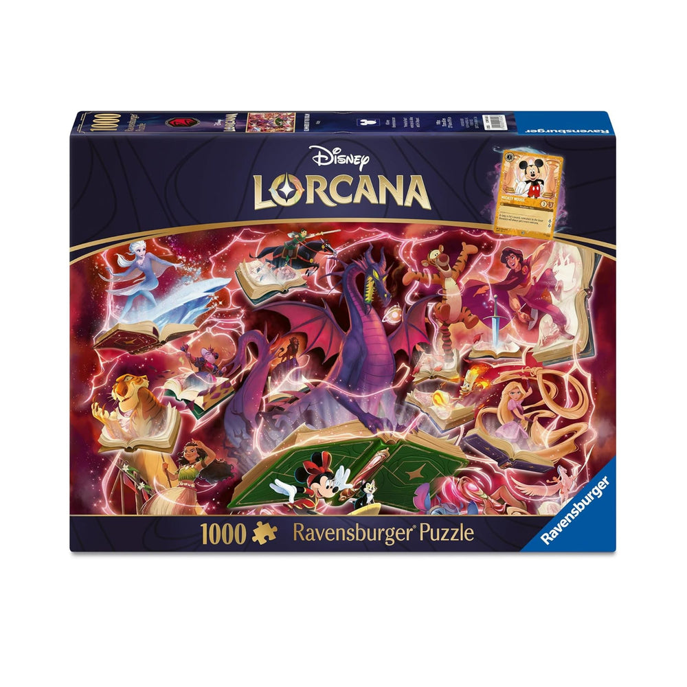 Disney Lorcana TCG Glimmers of the Realm Puzzle Ruby by Ravensburger, 1000 Piece Disney Puzzle for Adults, Disney Lorcana Collectible Jigsaw, Ravensburger 1000 Piece Puzzle