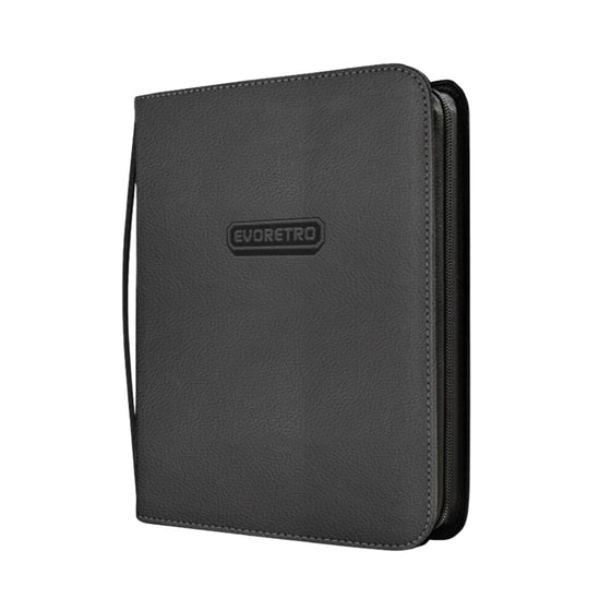 ER Shield 216 Toploader Card Binder Black – Trading Card Storage Album for Pokémon, MTG, Sports Cards – Holds 216 Top Loaders – Premium Zipper Binder Case (PPRE-ORDER JUNE)