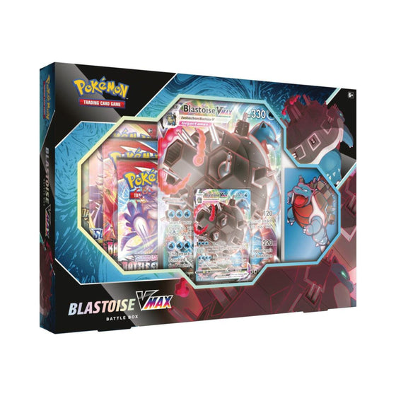 Pokemon TCG Blastoise VMAX Battle Box Trading Card Game Cards Packs Collection Set
