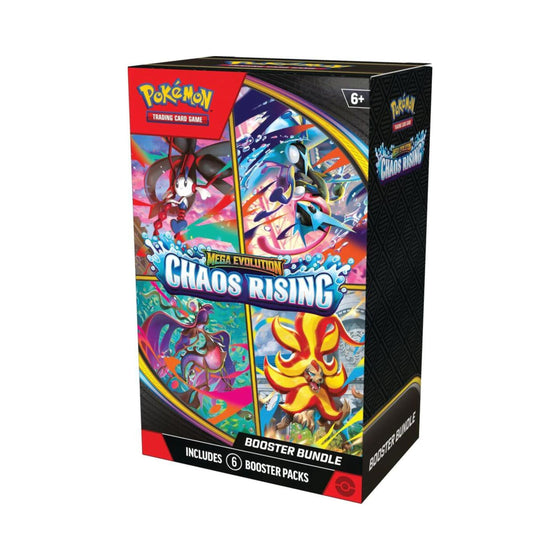 Pokemon TCG Chaos Rising Booster Bundle – ME04 Chaos Rising Expansion, Trading Card Game Booster Pack Set, Collectible Cards for Fans, Players & Collectors