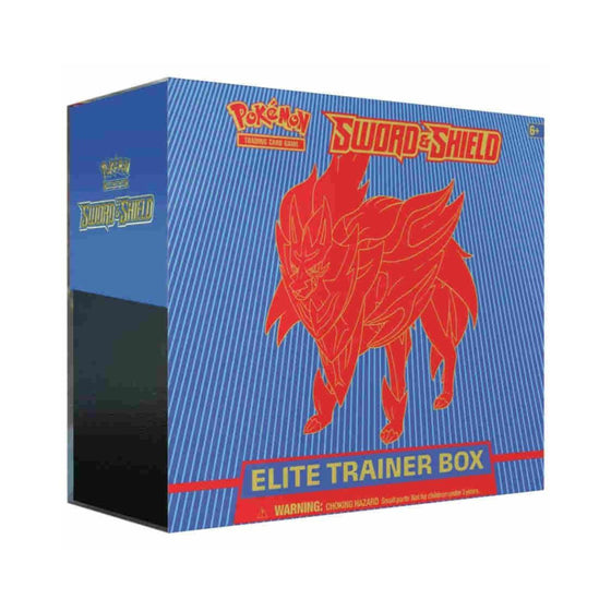 Pokemon TCG SWSH01 Sword and Shield Elite Trainer Box Zamazenta Blue Booster Packs Accessories