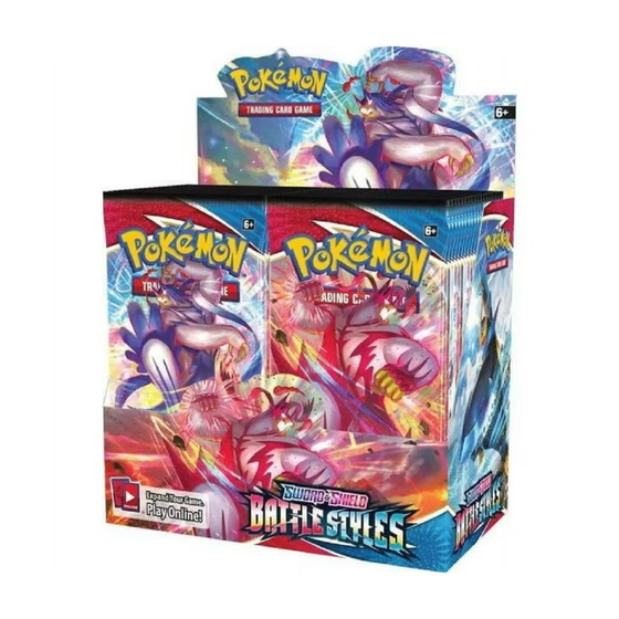 Pokemon TCG Sword & Shield Battle Styles Booster Box Pokemon Cards 36 Booster Packs