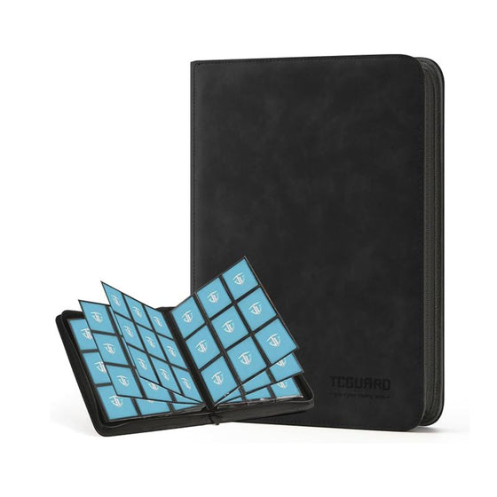 TCGUARD Binder Black 9 Pocket Trading Card Album Holds Up To 540 Cards Storage Binder