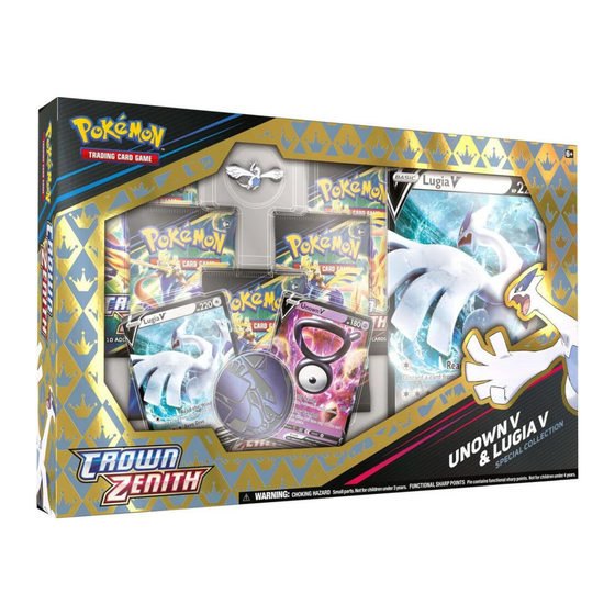 Pokemon Trading Card Game Crown Zenith Special Collection Unown V and Lugia V