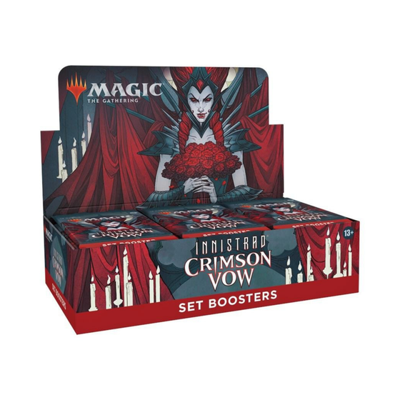 Magic: The Gathering TCG Innistrad: Crimson Vow – Set Booster Display Box Expansion Packs with Vampires & Mythic Rare Cards