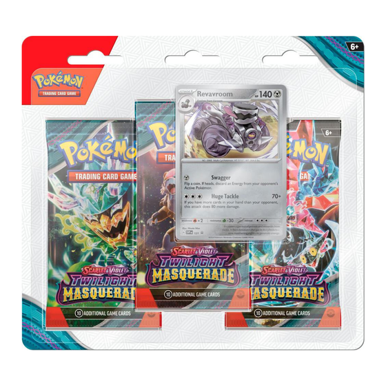 Pokemon TCG Scarlet and Violet Twilight Masquerade 3 Pack Blister