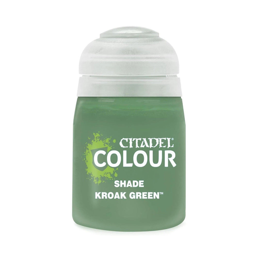 Warhammer Citadel Base Shade Kroak Green Paint Bottle 18ml