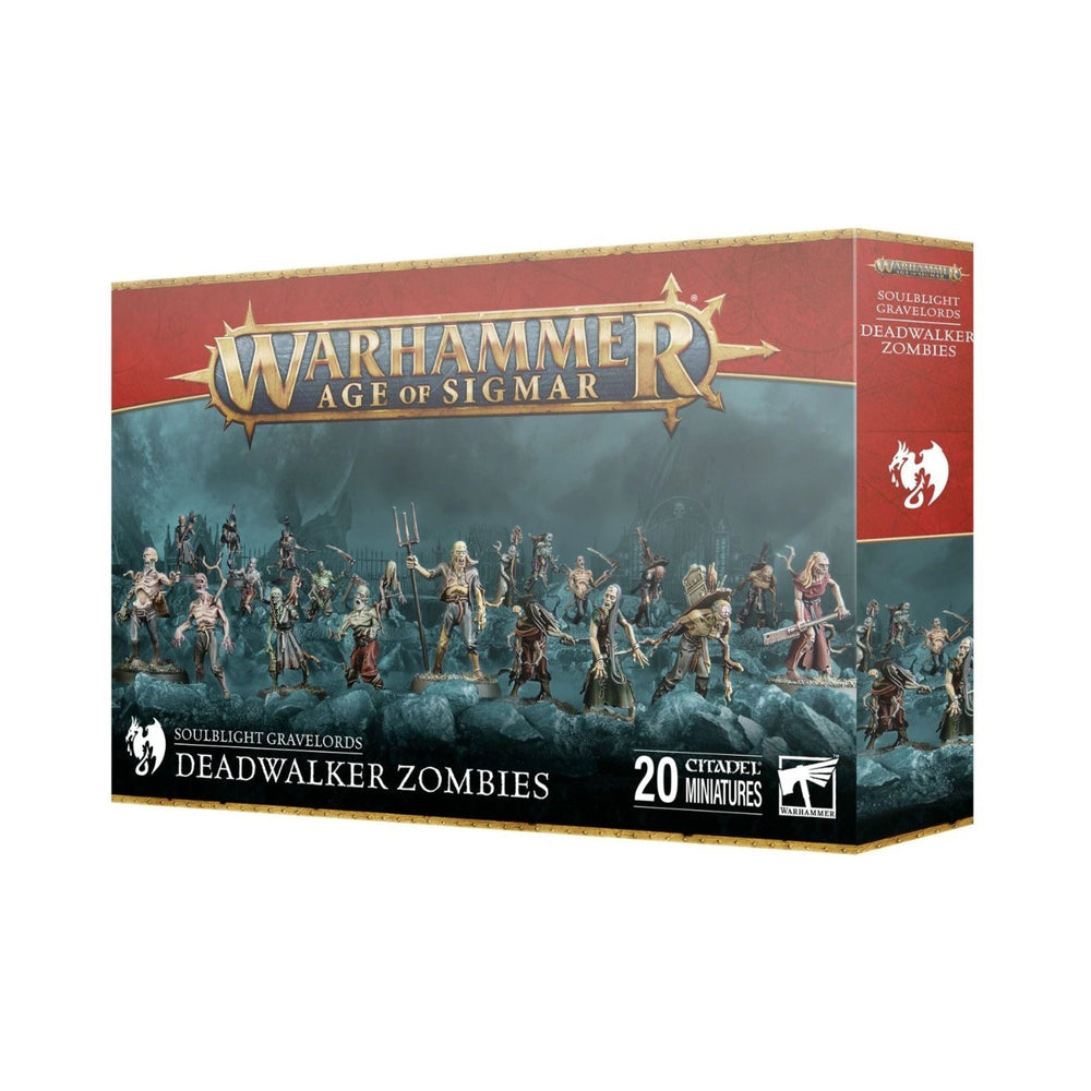 Warhammer Age of Sigmar Soulblight Gravelords Deadwalker Zombies - 20 Citadel Miniatures
