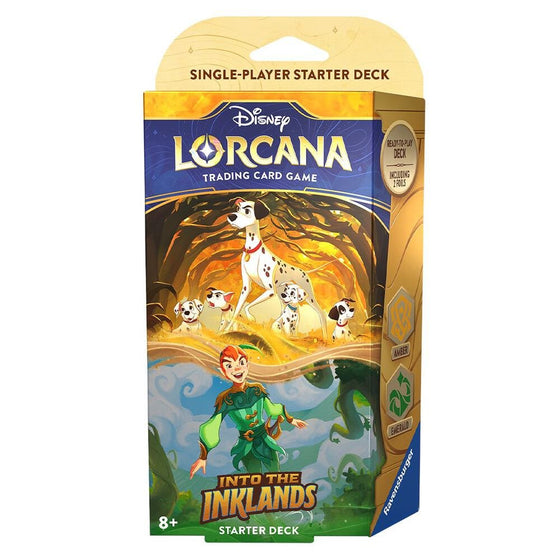 Disney Lorcana TCG Into the Inklands Starter Deck – Amber/Emerald