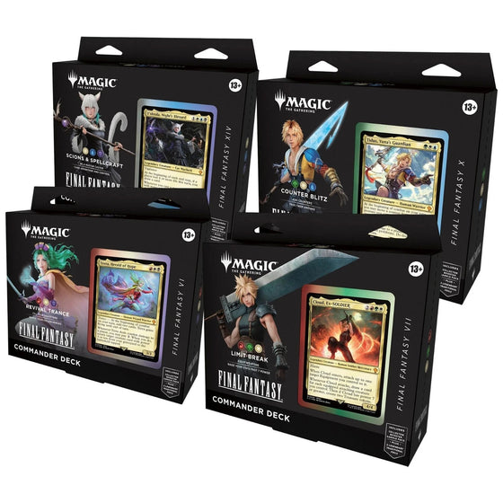 Magic the Gathering Final Fantasy Commander Deck Display Set 4