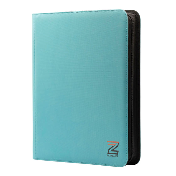 Zion Cases TopLoader 9 Pocket Binder Turquoise Trading Card Storage Album