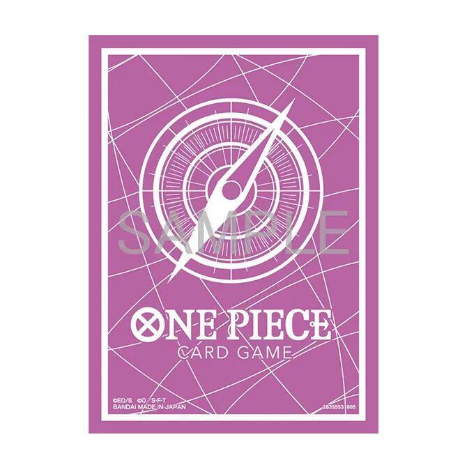 Bandai One Piece Card Game Sleeves Standard Purple 70 Count Gloss Finish 2.6 x 3.6 Card Sleeves