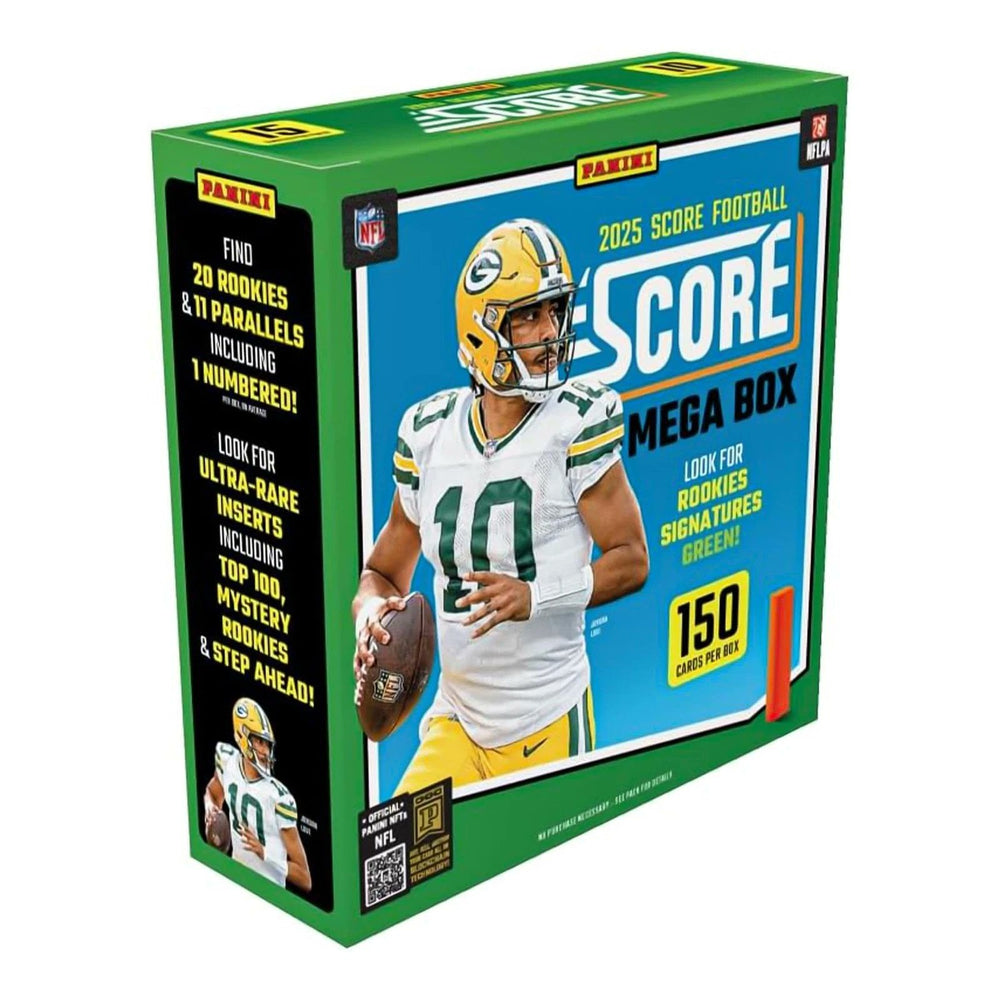 Panini 2025 Score Football Mega Box 150 NFL Trading Cards Sports Collection