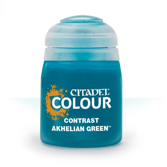 Warhammer Citadel Contrast: Akhelian Green Paint Bottle 18ml