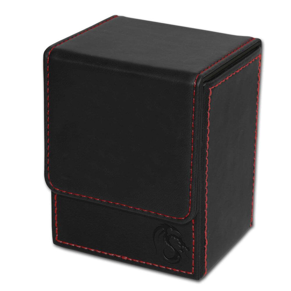 BCW Deck Case LX Black Magnetic Card Storage Deck Box Standard Size