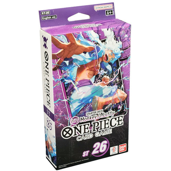 One Piece TCG: Starter Deck Purple Black Monkey D. Luffy Card Game ST-26 Bandai Namco