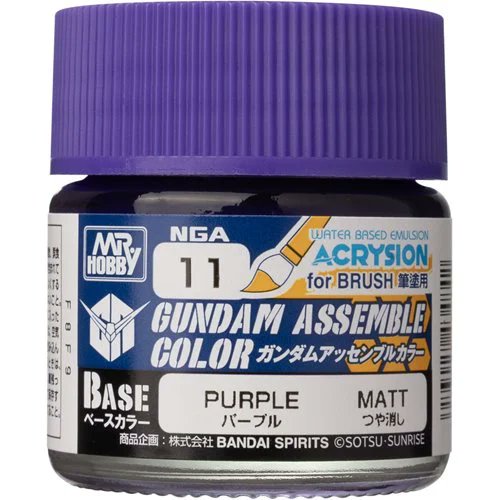 Gundam Assemble Color NGA11 Purple Paint by Mr. Hobby – Premium Acrylic for Gundam Model Kits – Smooth Finish, Vibrant Coverage, Durable Color – (PRE-ORDER NOVEMBER)