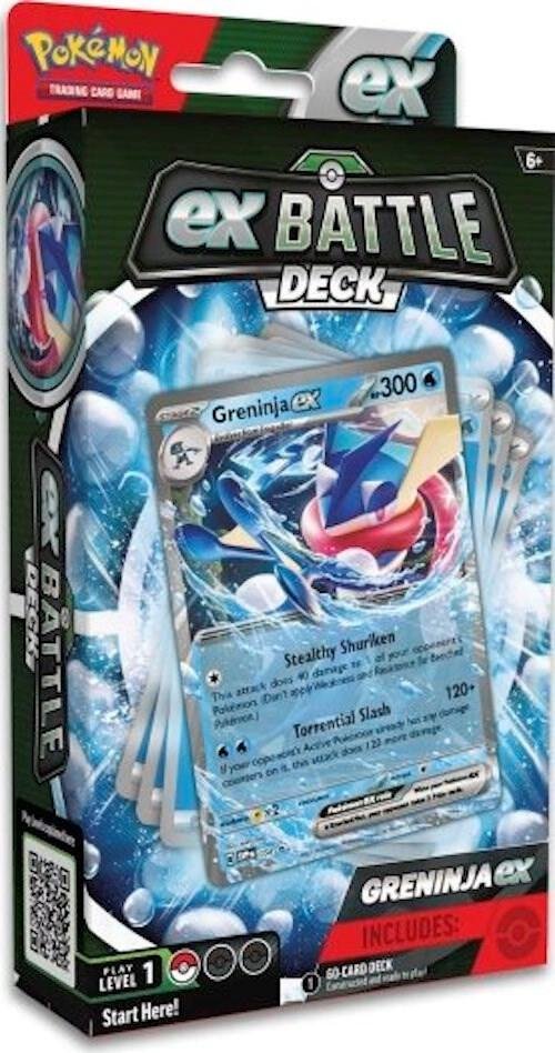 Pokémon TCG Greninja EX Battle Deck – 60-Card Ready-to-Play Deck with Rare Cards & TCG Deck Box