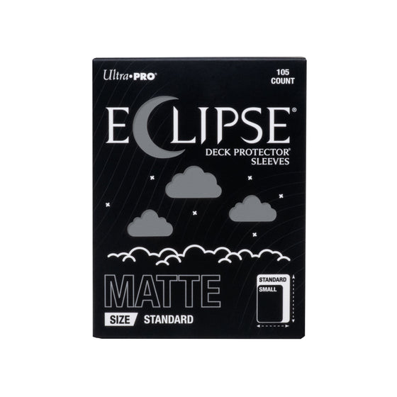 Ultra PRO Eclipse Matte Standard Deck Protector Sleeves Smoke Grey 105CT – Fully Opaque Trading Card Sleeves for TCG, Collectible Card Games, Card Game Protection & Smooth Shuffle (PRE-ORDER AUGUST)