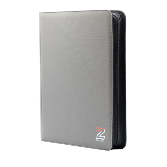 Zion Cases TopLoader 9 Pocket Binder Gray Trading Card Storage Album