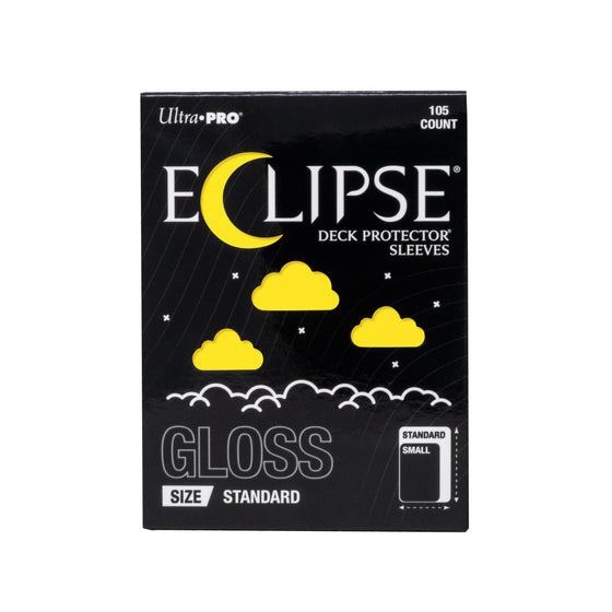 Ultra PRO Eclipse Gloss Standard Deck Protector Sleeves Lemon Yellow 105 Count – Opaque Card Sleeves for TCG, Trading Cards, Smooth Shuffle, Durable Card Deck Protection