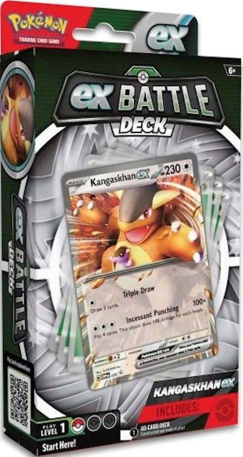 Pokémon TCG: Kangaskhan EX Battle Deck – 60-Card Deck | Trading Card Game Deck Box